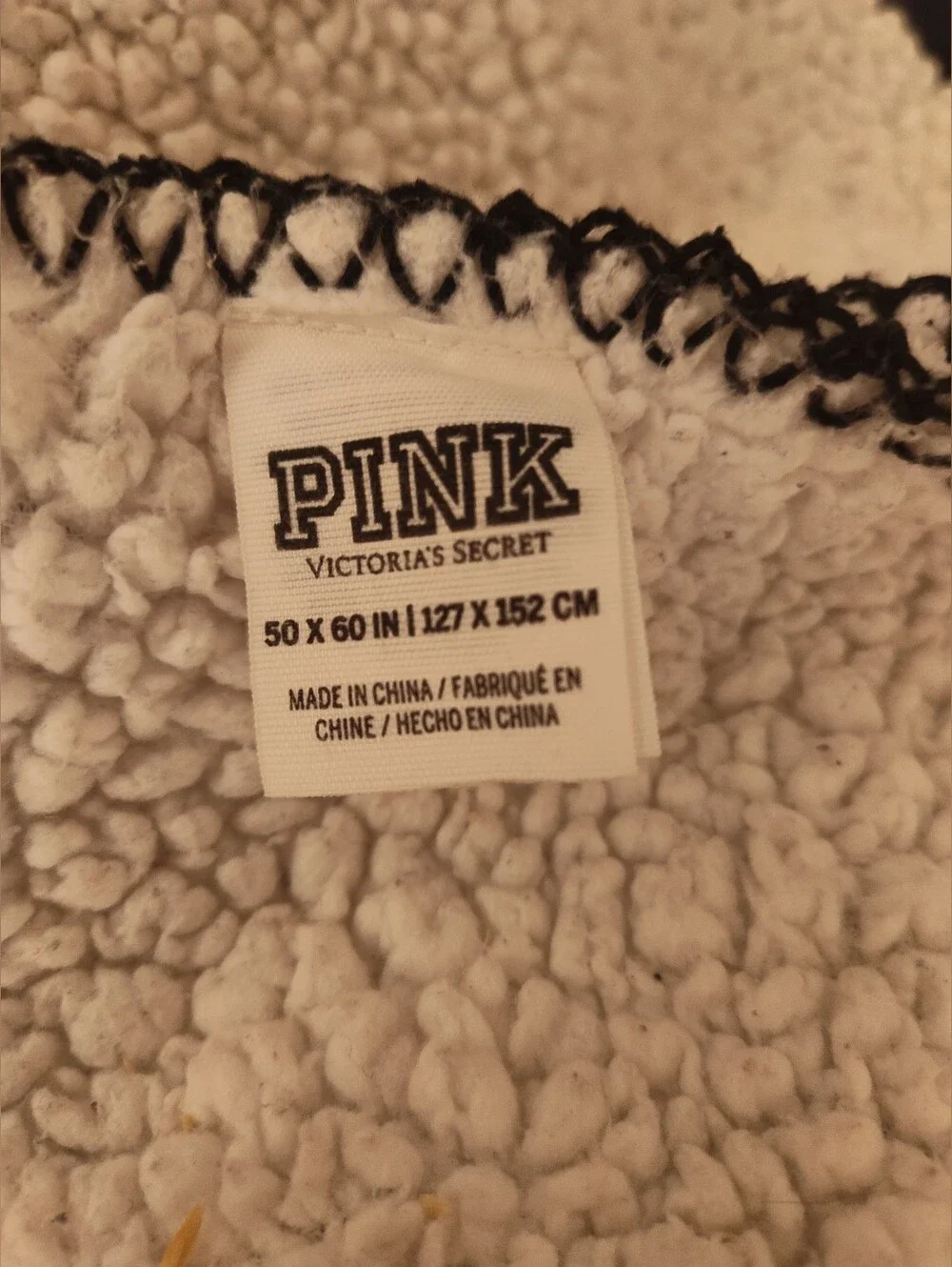 VICTORIA'S SECRET SOFT COZY COMFY WARM SHERPA PLUSH CHEETAH THROW BLANKET 50X60